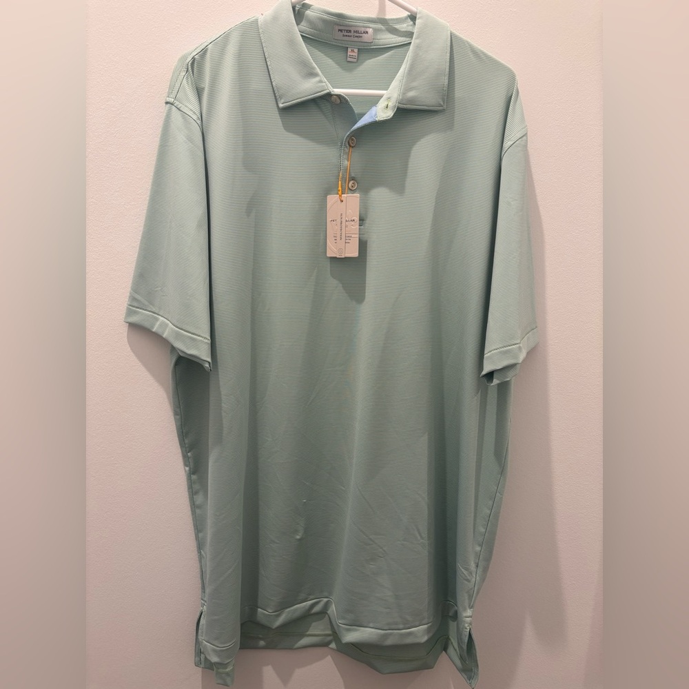 Peter Millar Green Summer Comfort Polo